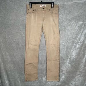 Levi's Performance 511 Slim Fit Tan Jeans Big Boy Size 20 (30X30